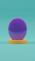 Purple silicone cleansing brush