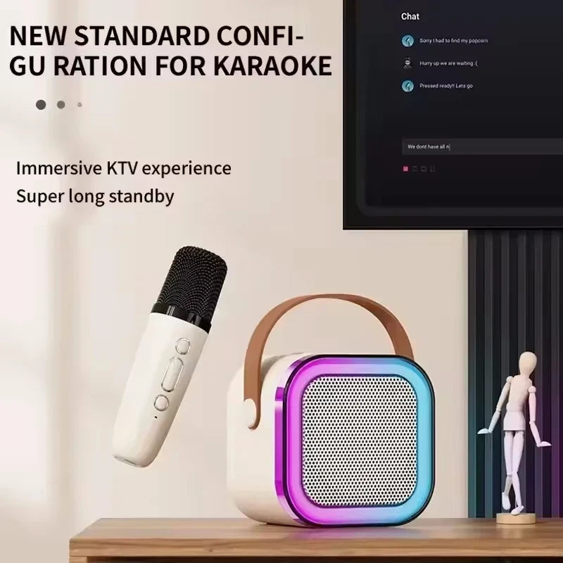 Portable Bluetooth Karaoke Speaker with Microphone
