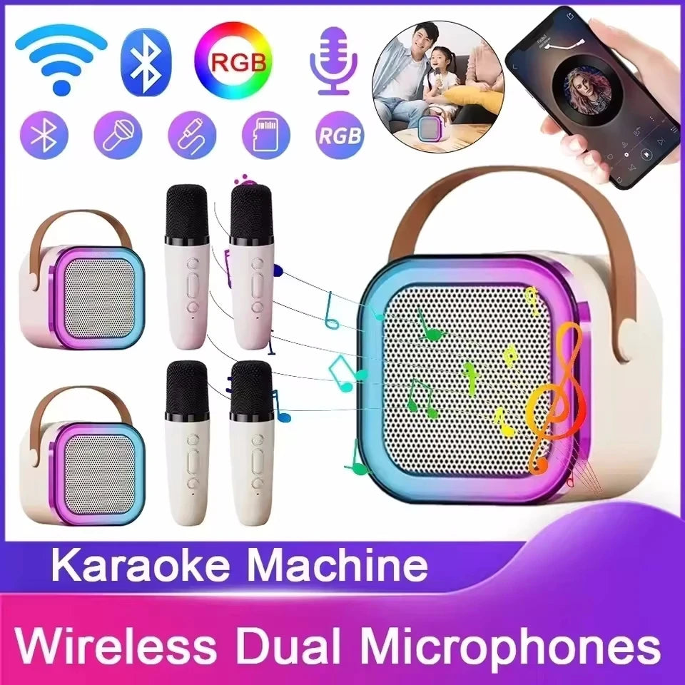 Portable Bluetooth Karaoke Speaker with Microphone