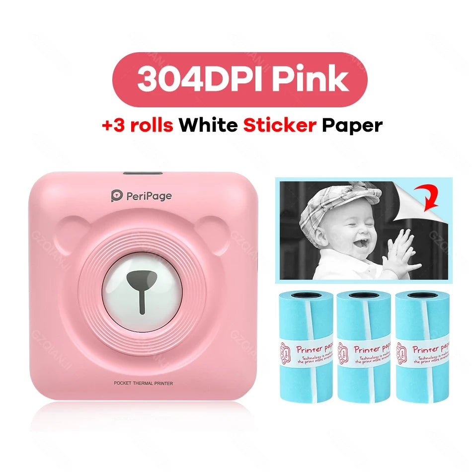Mini Bluetooth Photo Printer – Portable Inkless Pocket Printer