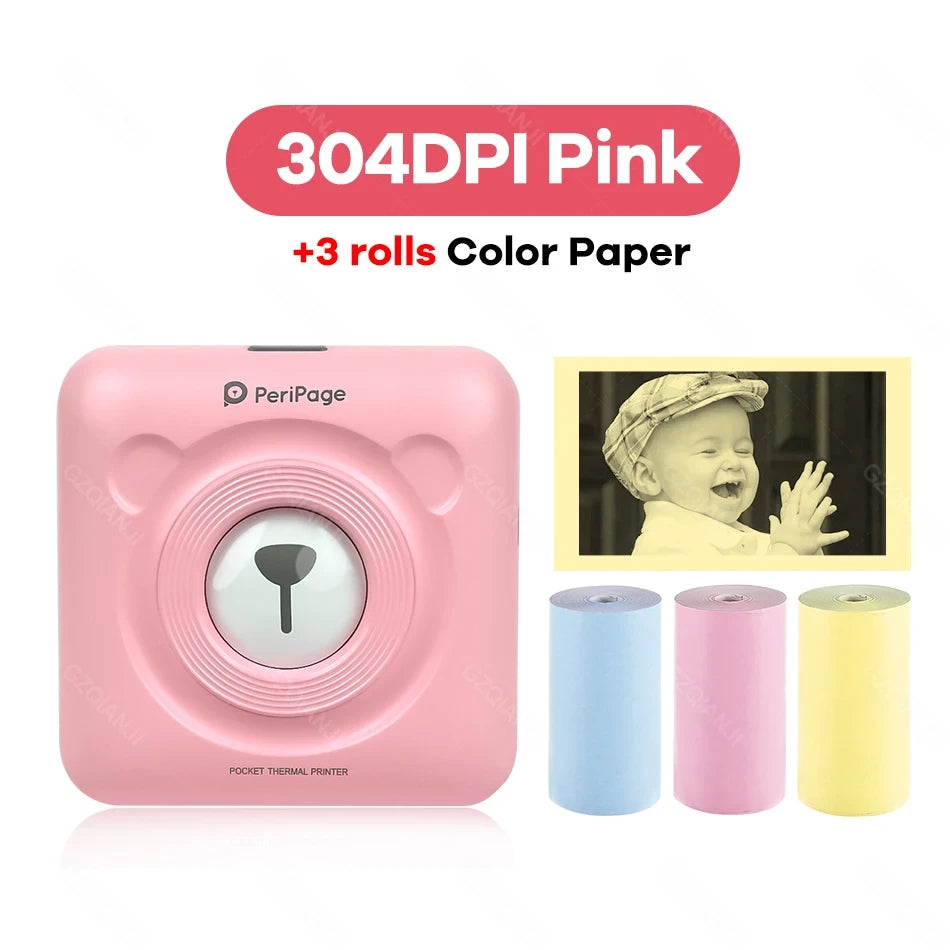 Mini Bluetooth Photo Printer – Portable Inkless Pocket Printer
