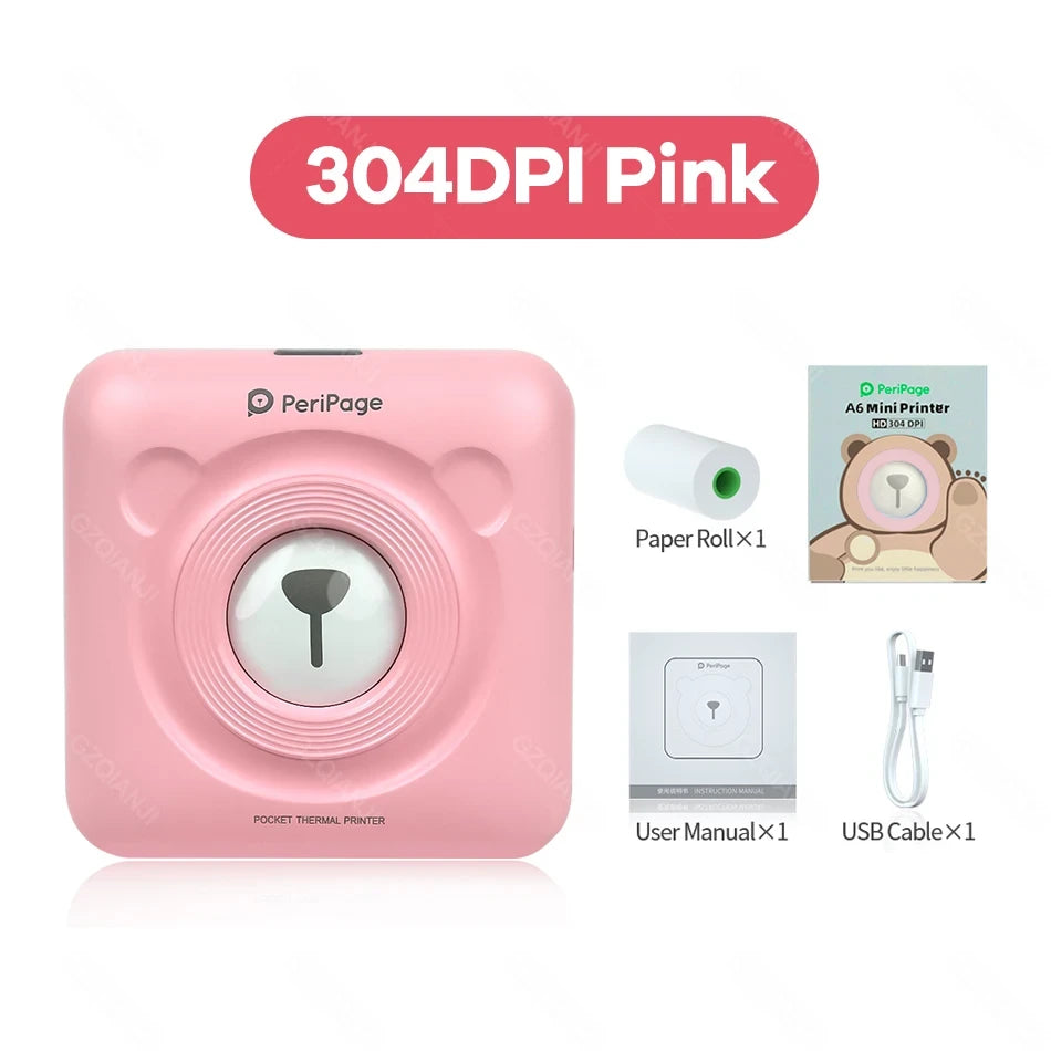 Mini Bluetooth Photo Printer – Portable Inkless Pocket Printer