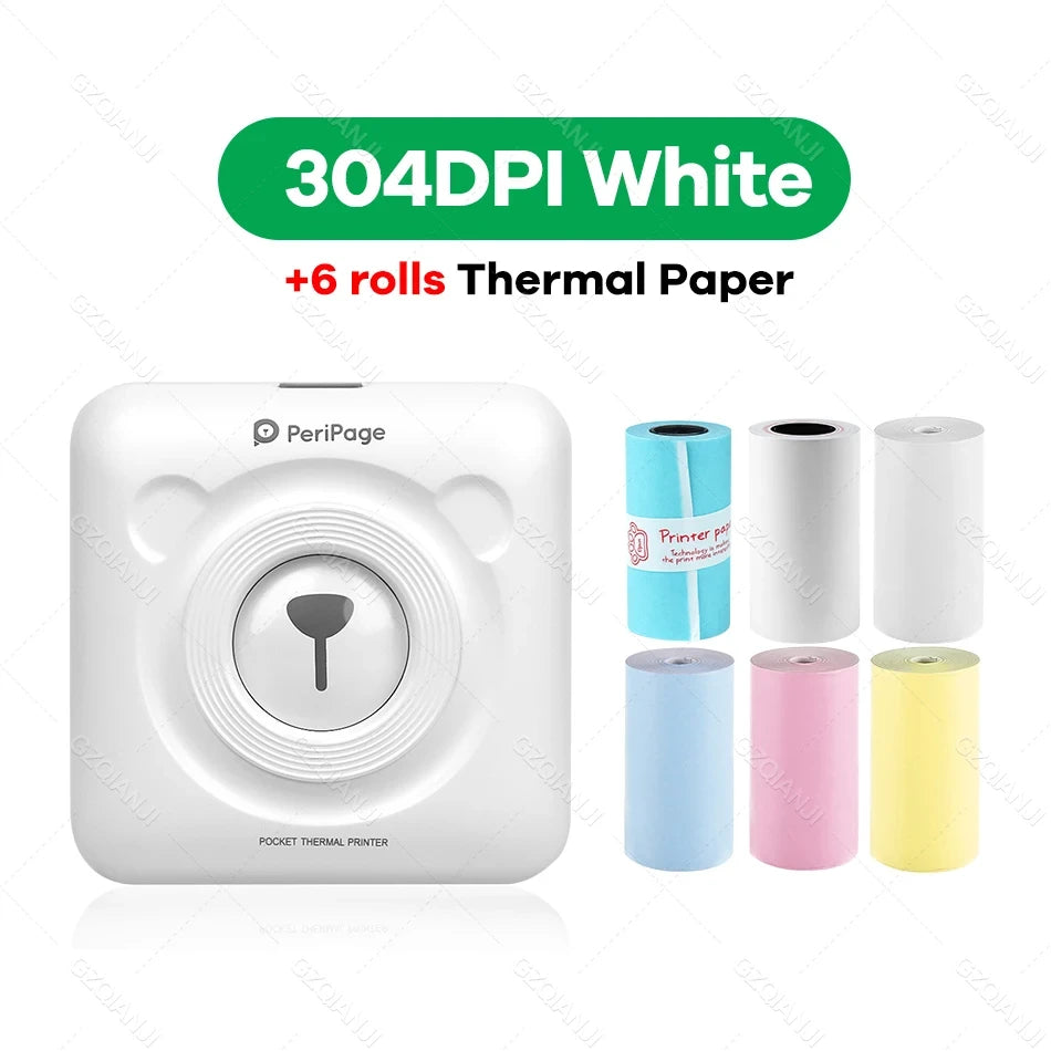 Mini Bluetooth Photo Printer – Portable Inkless Pocket Printer