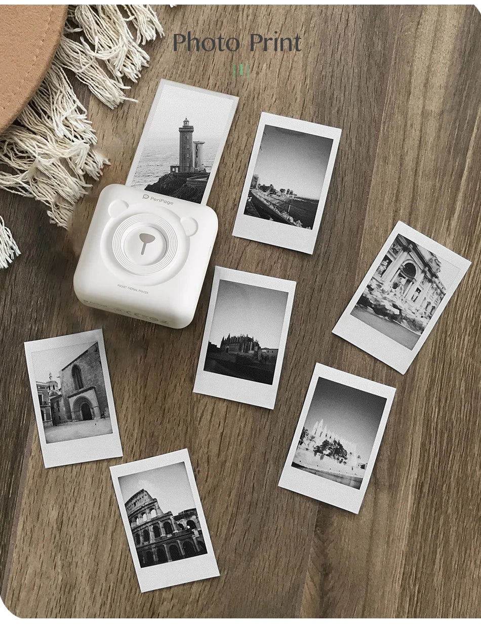 Mini Bluetooth Photo Printer – Portable Inkless Pocket Printer