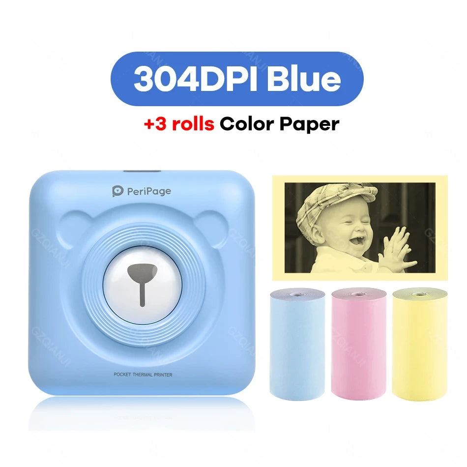 Mini Bluetooth Photo Printer – Portable Inkless Pocket Printer