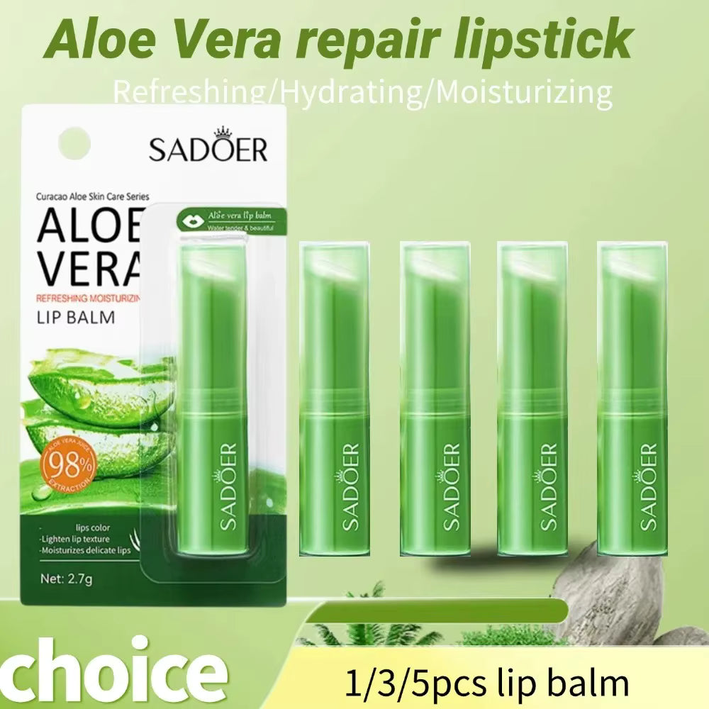 Refreshing Moisturizing Lip Balm – Aloe Vera & Vitamin Essence Double Protection