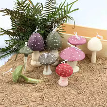 Aesthetic Mushroom Soy Candle – Scented Home Decor Candle