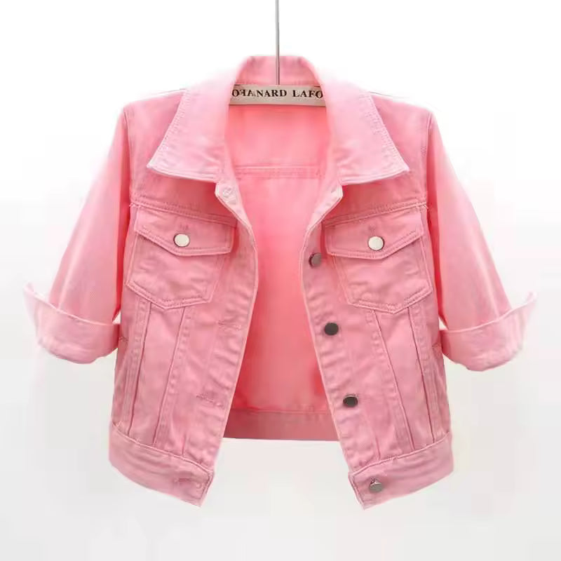 Women's Pastel Denim Jacket