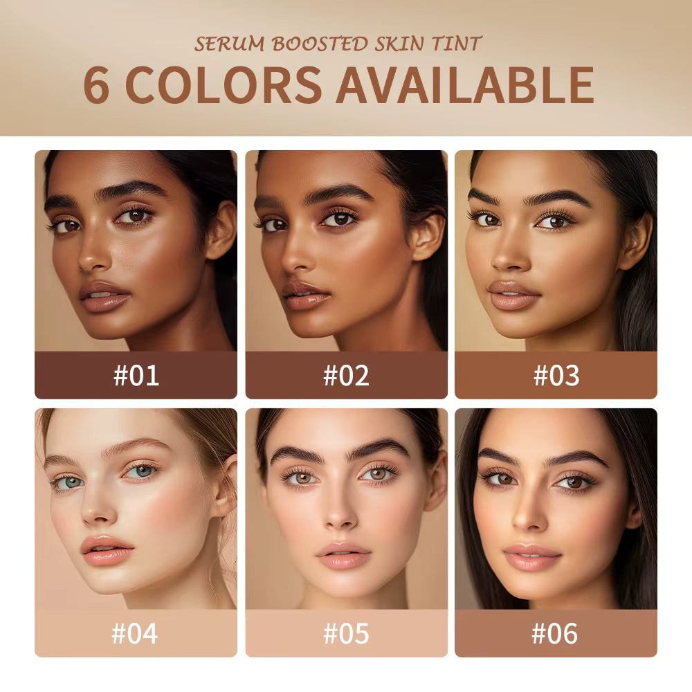 Skin Tint Stick Waterproof Nourishing Solid Tinted Serum Foundation Skin Tint Balm Face Tinted Face Contour Stick Makeup