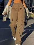 High-Waisted Cargo Pants