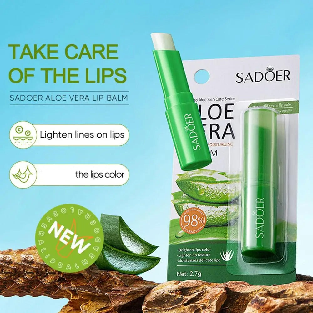 Refreshing Moisturizing Lip Balm – Aloe Vera & Vitamin Essence Double Protection