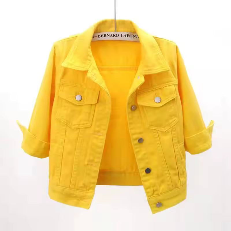 Women's Pastel Denim Jacket
