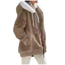 Women's Hooded Fleece Coat