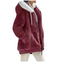 Women's Hooded Fleece Coat