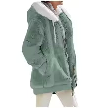 Women's Hooded Fleece Coat