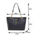 Soft Leather Large Capacity Tote Bag with Charm | Women's Shoulder Bag