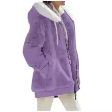 Women's Hooded Fleece Coat