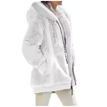 Women's Hooded Fleece Coat