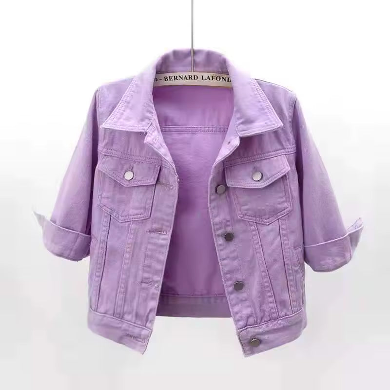 Women's Pastel Denim Jacket