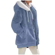 Women's Hooded Fleece Coat