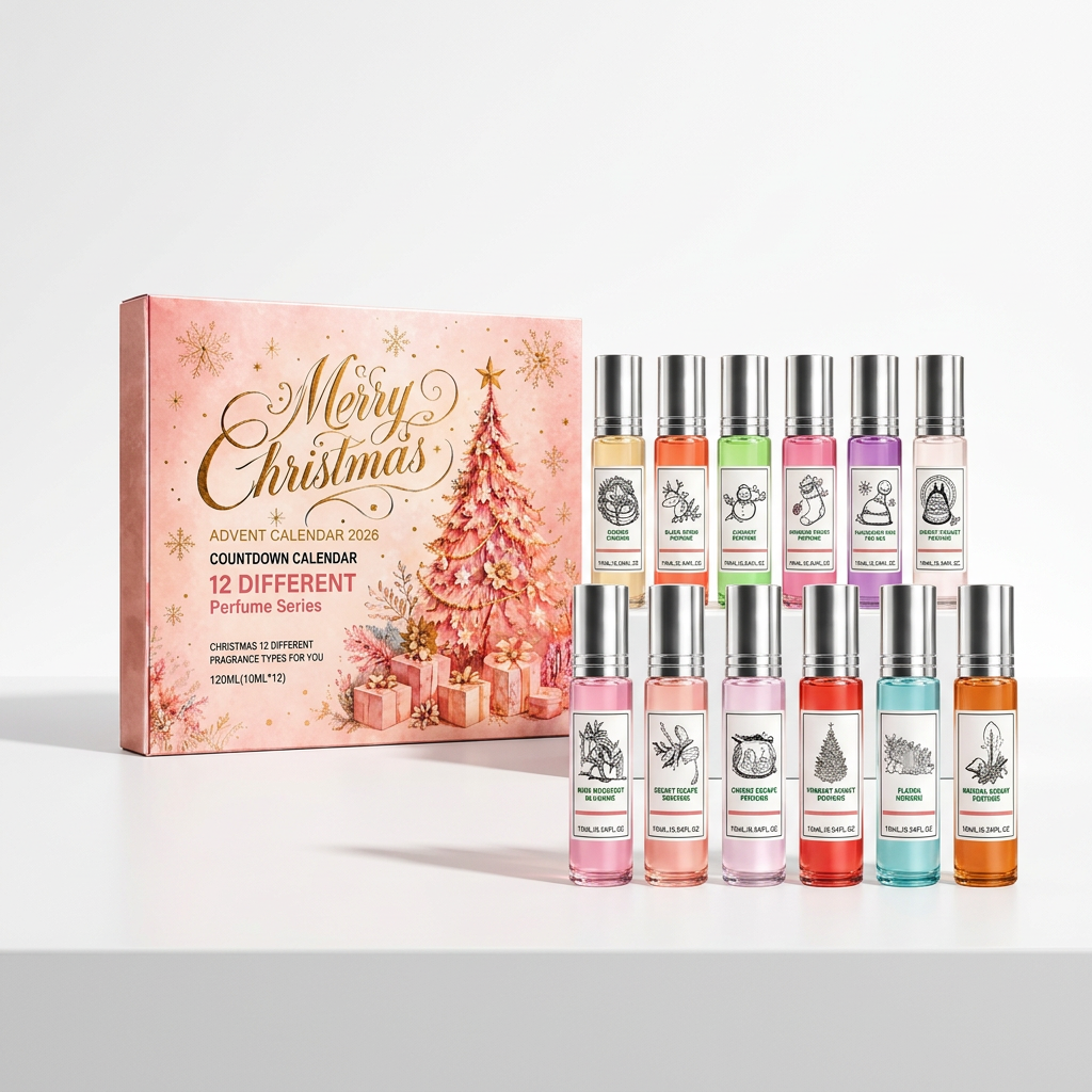 Clean studio perfume gift box photo