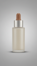 Minimalist Skincare Serum Glass Bottle