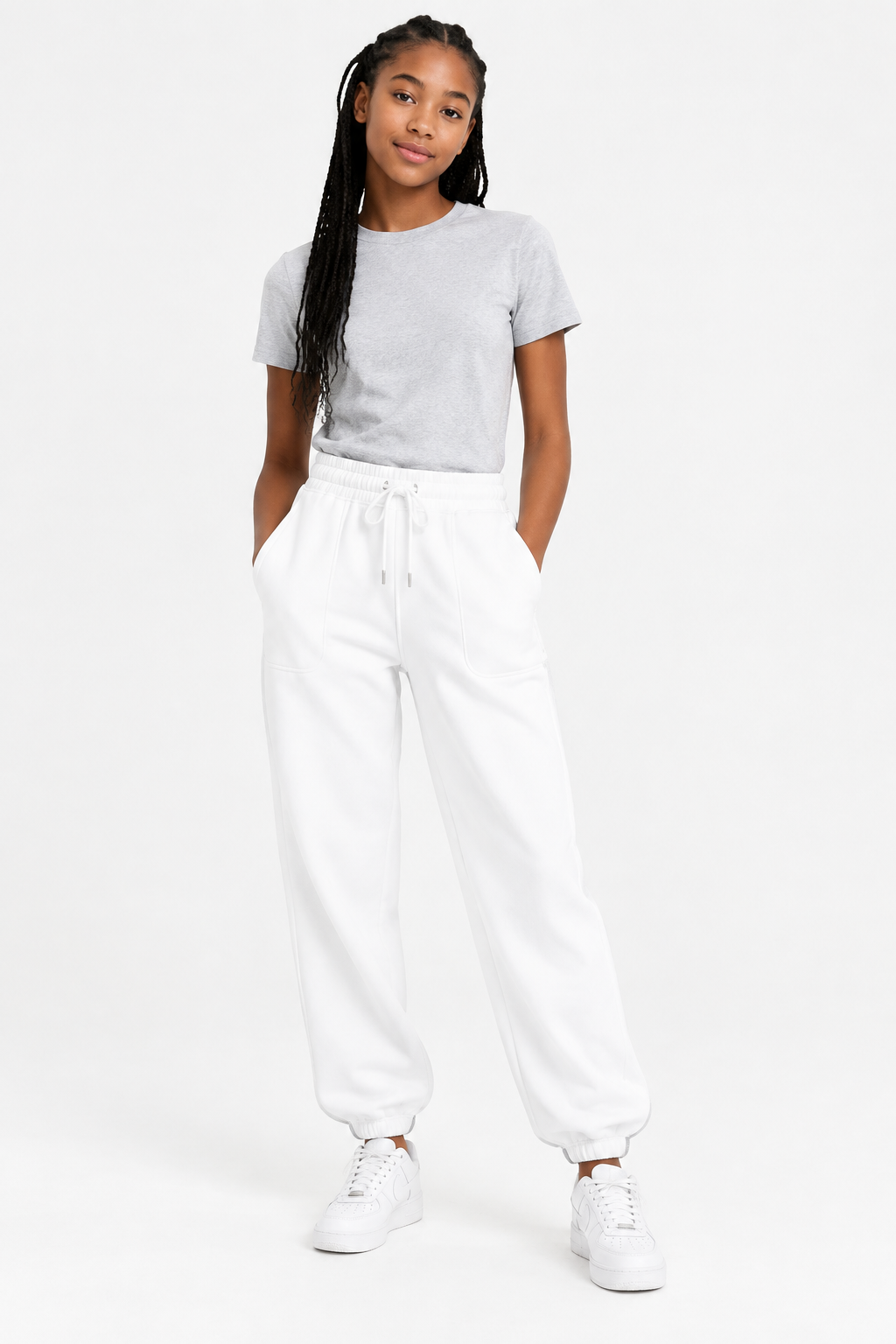 Women's Sweatpants Fleece Lined Baggy Athletic Jogger Trousers With Pockets Fall Casual Trendy Cargo Pants Fall Outfits